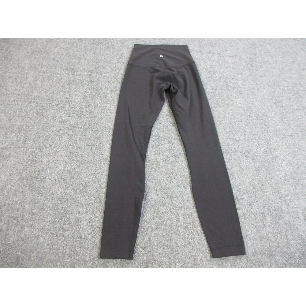 Lululemon Align Pants Womens 2 Black High Rise Ankle Yoga Leggings Stretch Gym - Picture 10 of 13